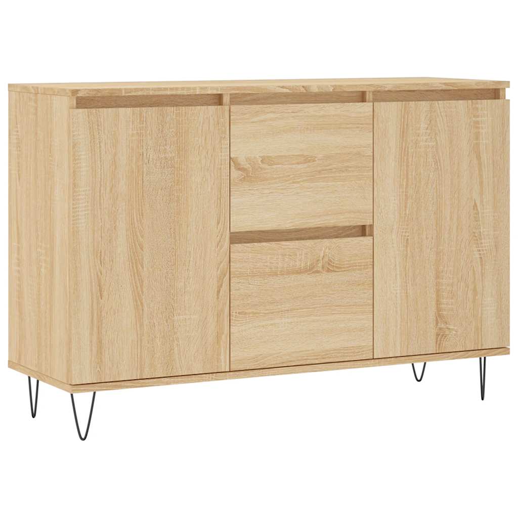 vidaXL Szafka, dąb sonoma, 101,5x35x70 cm, materiał drewnopochodny