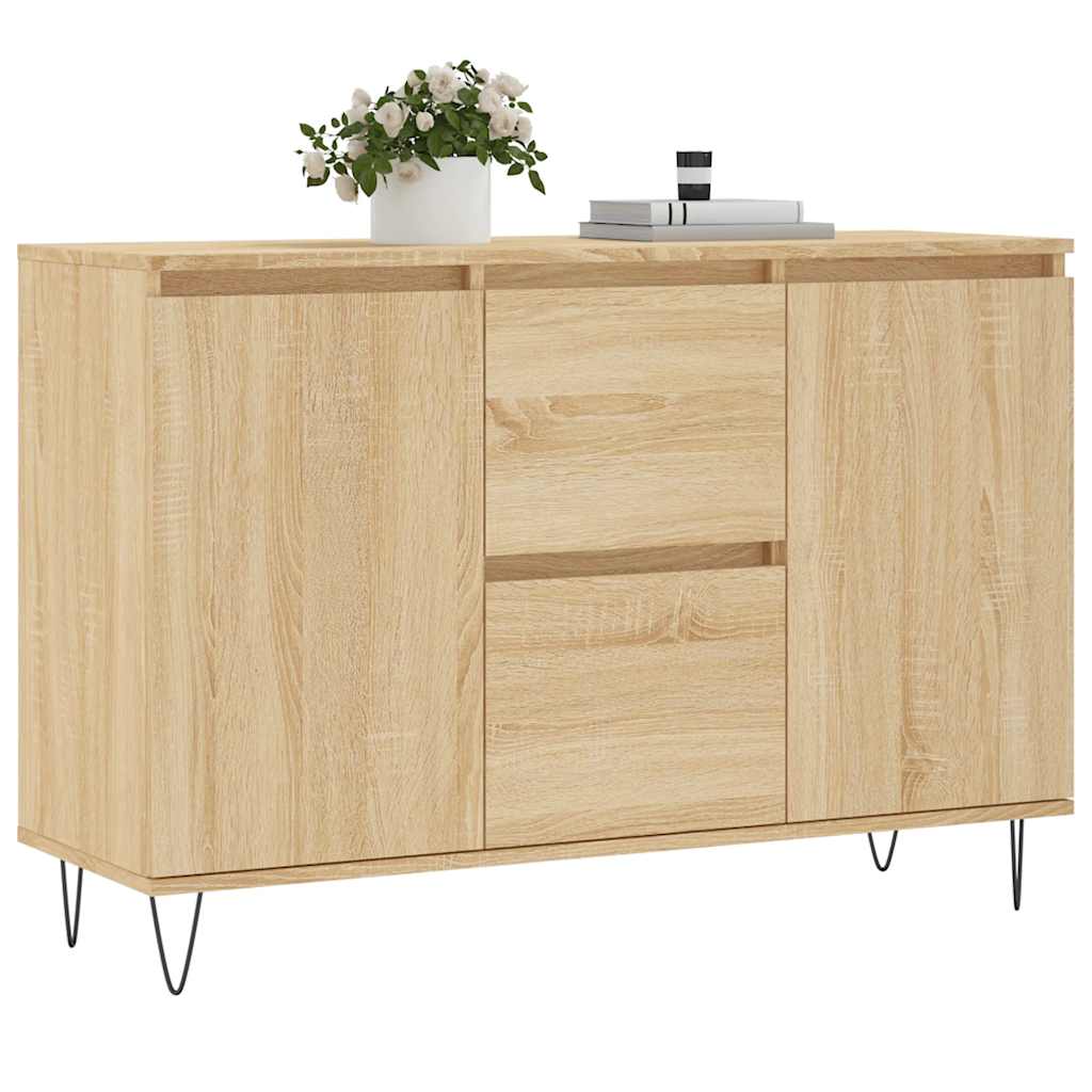 vidaXL Szafka, dąb sonoma, 101,5x35x70 cm, materiał drewnopochodny