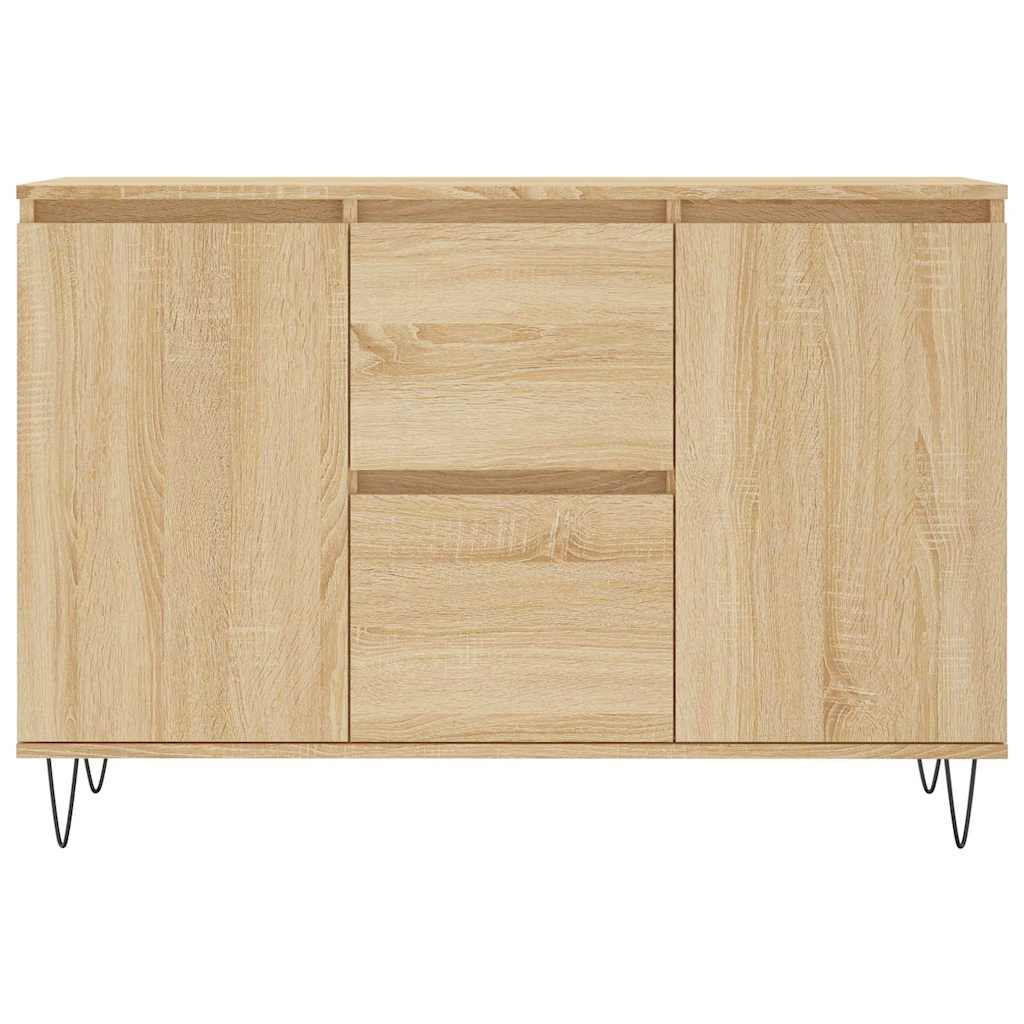 vidaXL Szafka, dąb sonoma, 101,5x35x70 cm, materiał drewnopochodny