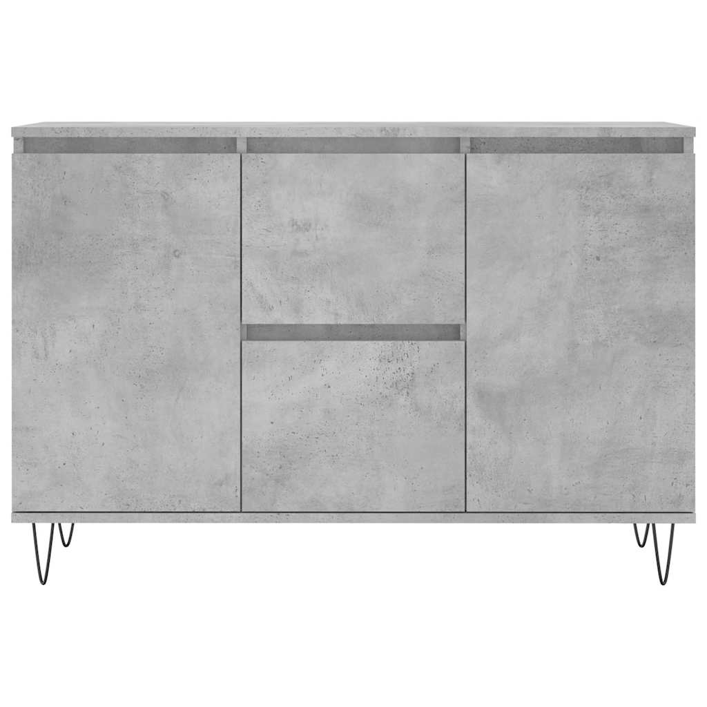 vidaXL Szafka, szarość betonu, 101,5x35x70 cm, materiał drewnopochodny