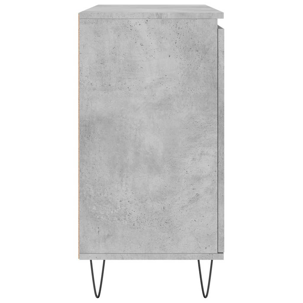 vidaXL Szafka, szarość betonu, 101,5x35x70 cm, materiał drewnopochodny