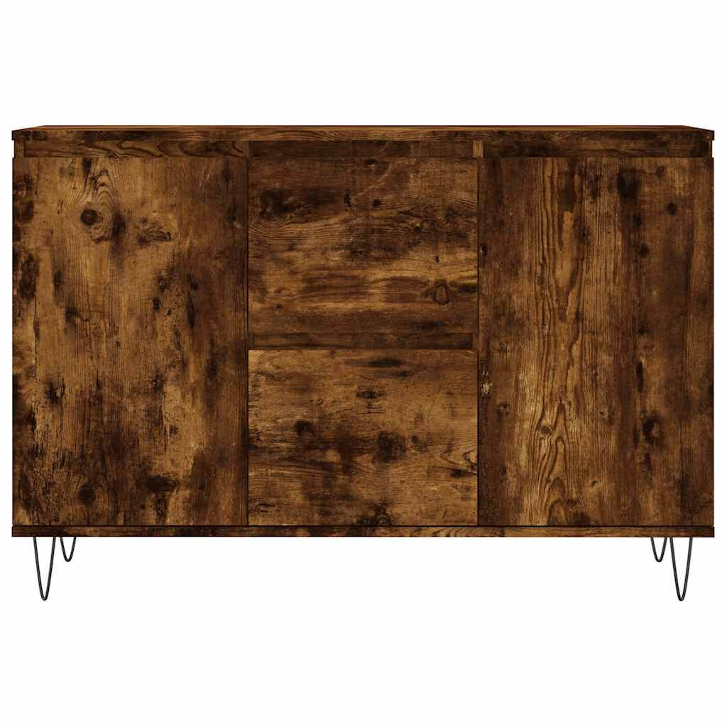 vidaXL Szafka, przydymiony dąb, 101,5x35x70 cm, materiał drewnopochodny