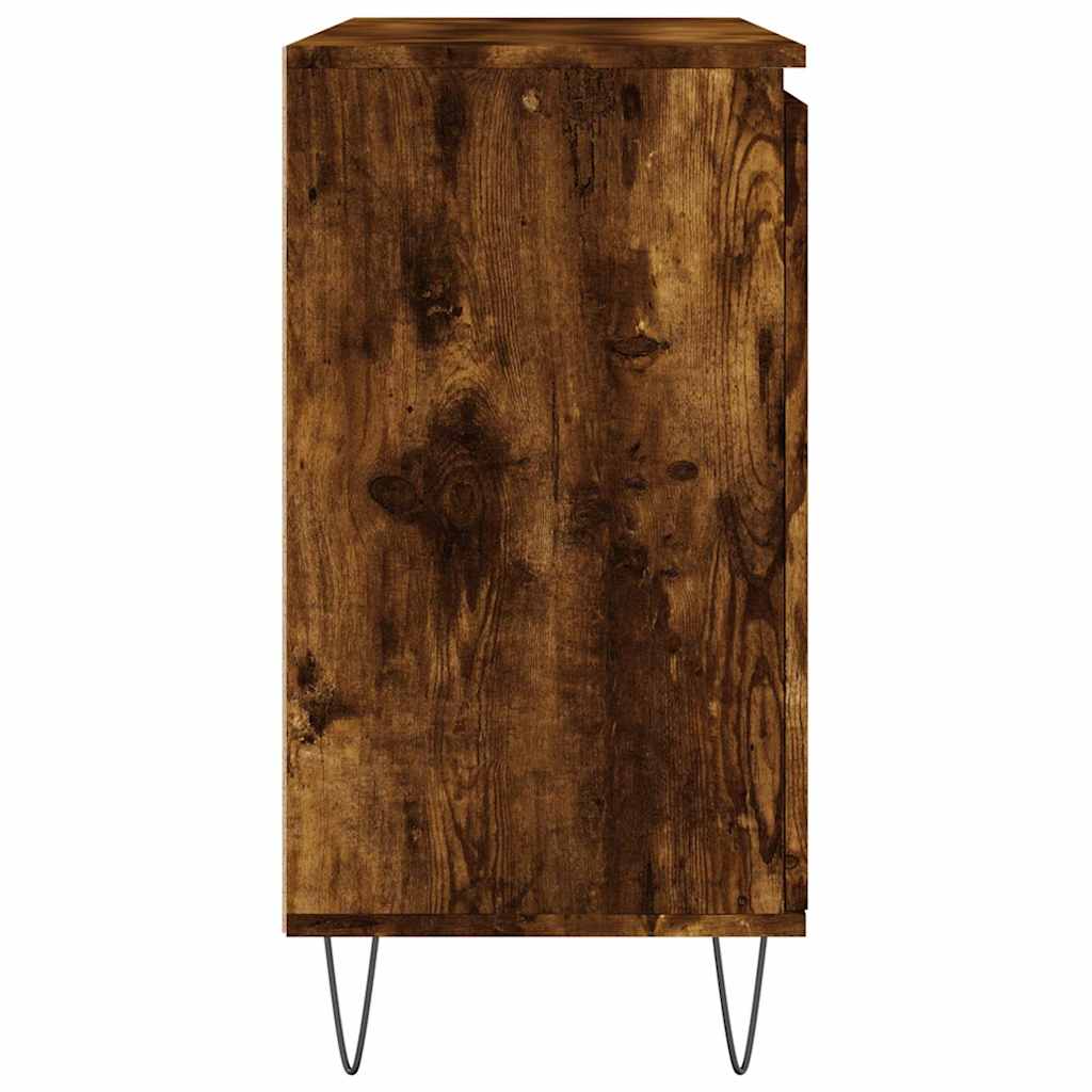 vidaXL Szafka, przydymiony dąb, 101,5x35x70 cm, materiał drewnopochodny