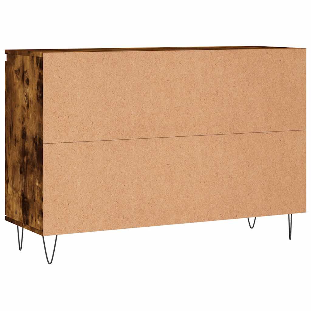 vidaXL Szafka, przydymiony dąb, 101,5x35x70 cm, materiał drewnopochodny