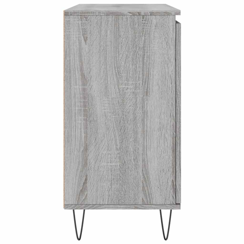 vidaXL Szafka, szary dąb sonoma, 101,5x35x70 cm, materiał drewnopochodny