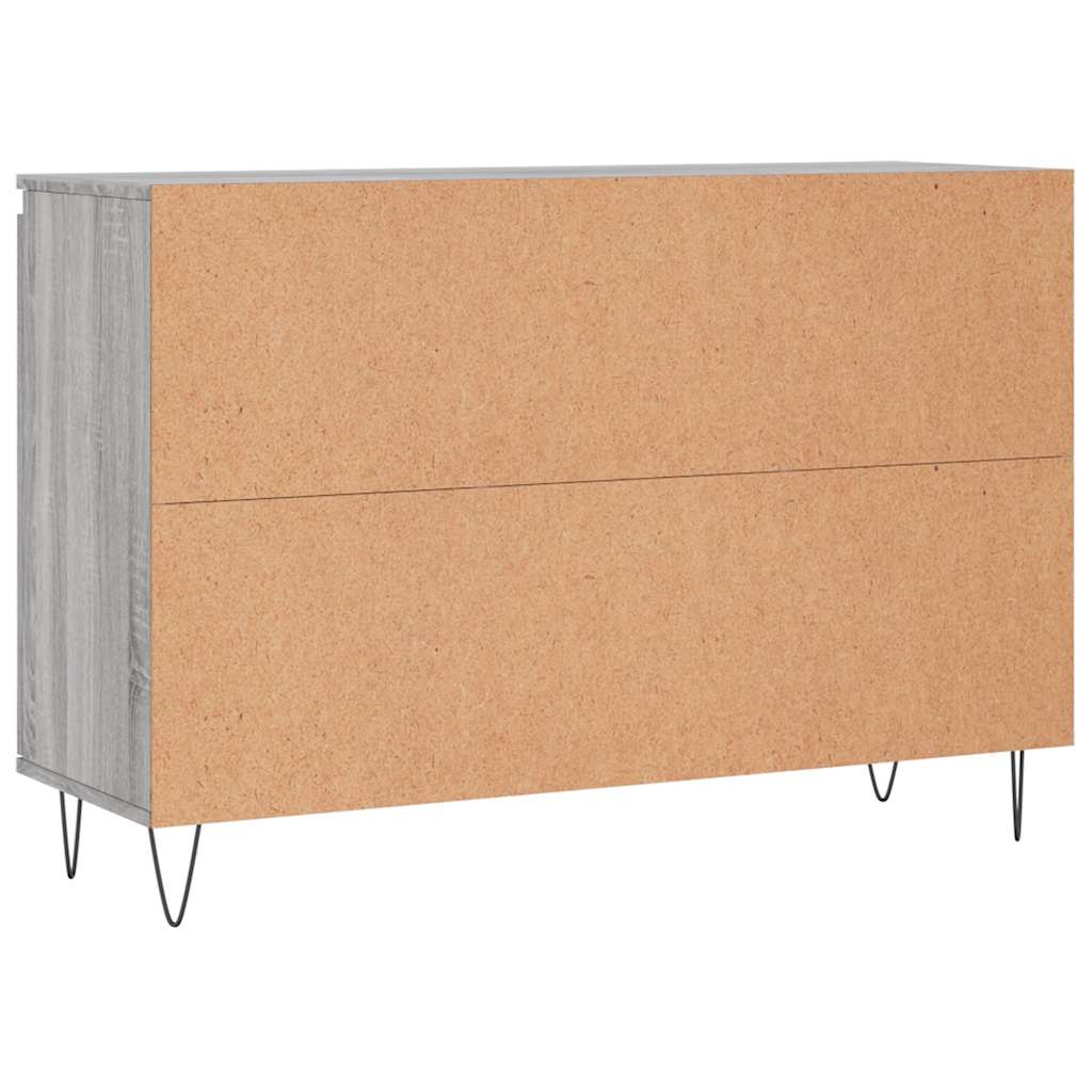 vidaXL Szafka, szary dąb sonoma, 101,5x35x70 cm, materiał drewnopochodny