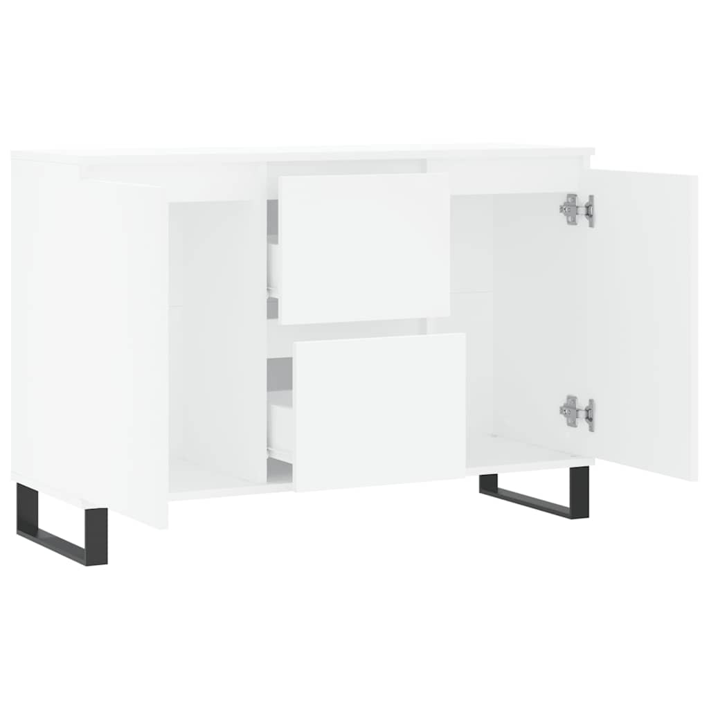 vidaXL Szafka, biała, 101,5x35x70 cm, materiał drewnopochodny