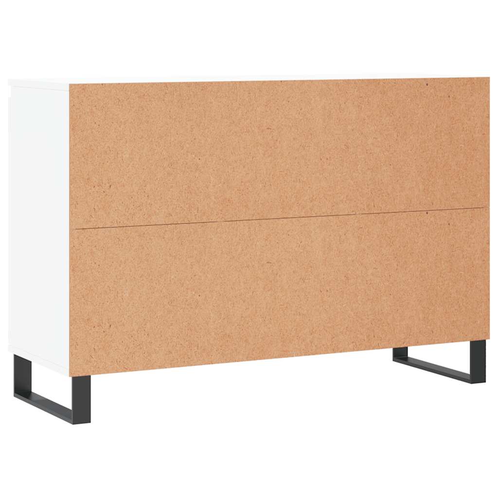 vidaXL Szafka, biała, 101,5x35x70 cm, materiał drewnopochodny