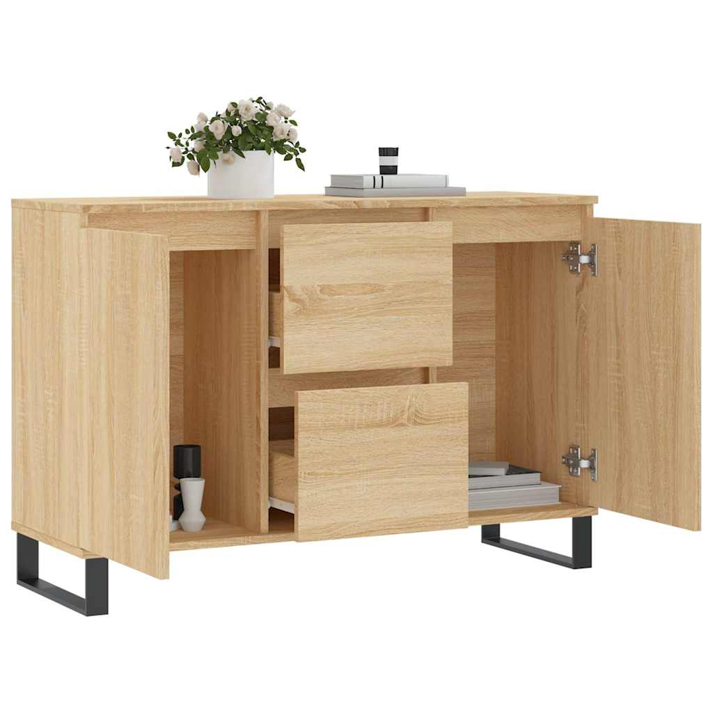 vidaXL Szafka, dąb sonoma, 101,5x35x70 cm, materiał drewnopochodny