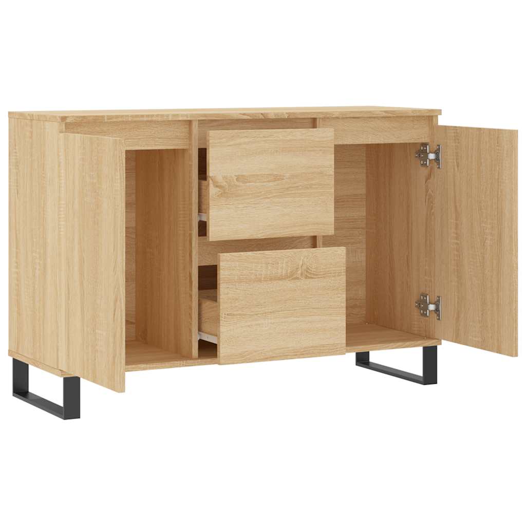 vidaXL Szafka, dąb sonoma, 101,5x35x70 cm, materiał drewnopochodny