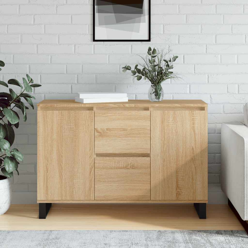 vidaXL Szafka, dąb sonoma, 101,5x35x70 cm, materiał drewnopochodny
