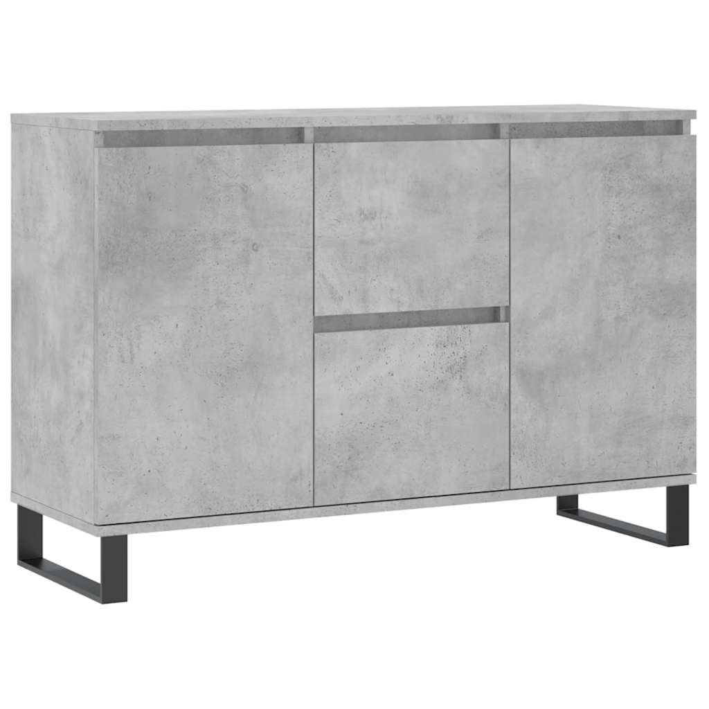 vidaXL Szafka, szarość betonu, 101,5x35x70 cm, materiał drewnopochodny