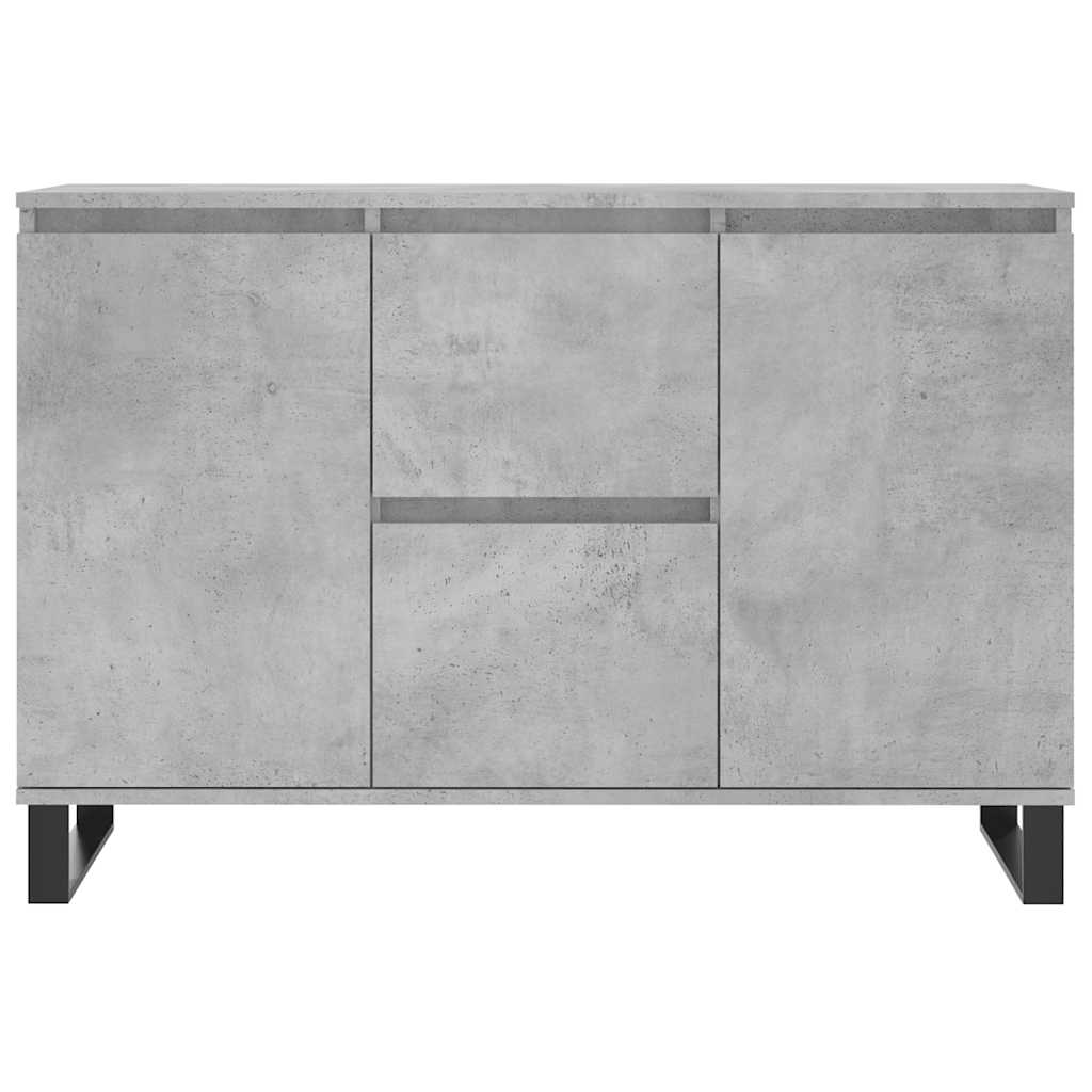 vidaXL Szafka, szarość betonu, 101,5x35x70 cm, materiał drewnopochodny