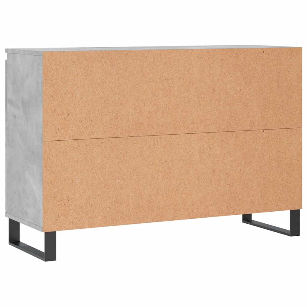 vidaXL Szafka, szarość betonu, 101,5x35x70 cm, materiał drewnopochodny