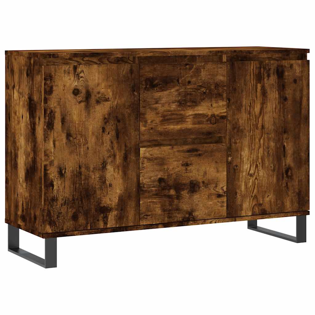 vidaXL Szafka, przydymiony dąb, 101,5x35x70 cm, materiał drewnopochodny