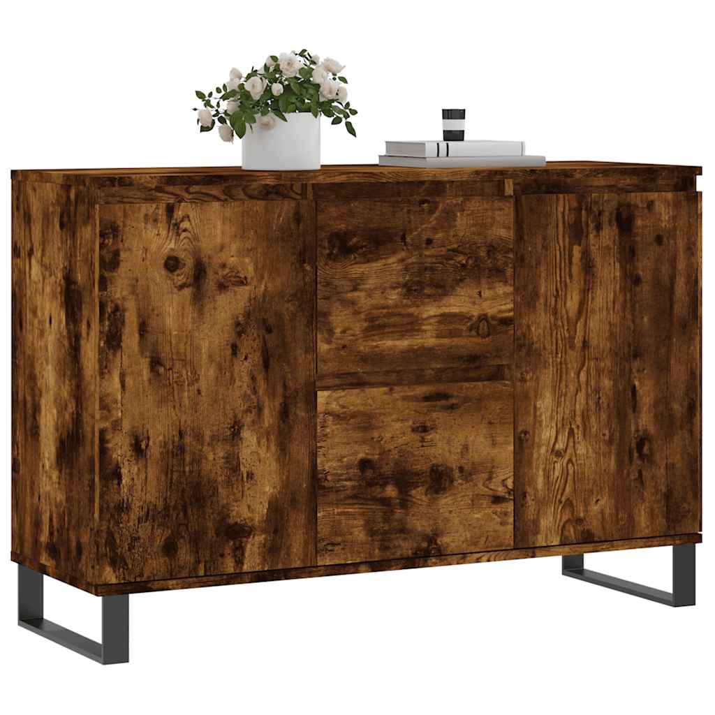 vidaXL Szafka, przydymiony dąb, 101,5x35x70 cm, materiał drewnopochodny