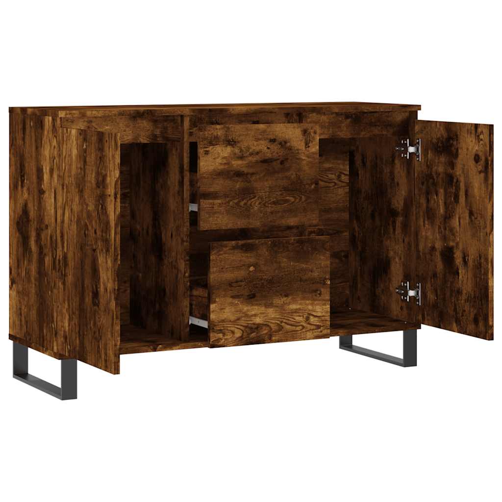 vidaXL Szafka, przydymiony dąb, 101,5x35x70 cm, materiał drewnopochodny