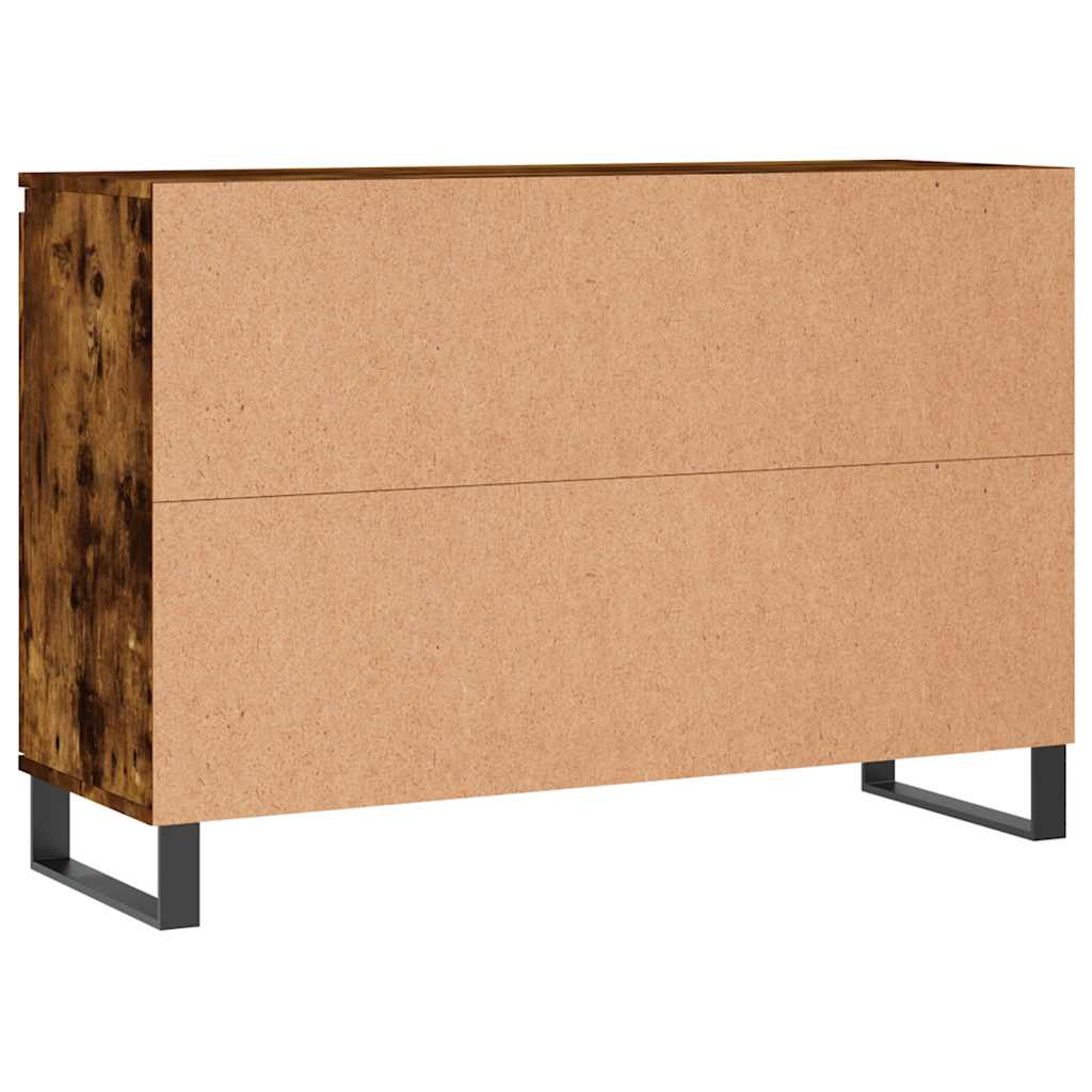 vidaXL Szafka, przydymiony dąb, 101,5x35x70 cm, materiał drewnopochodny