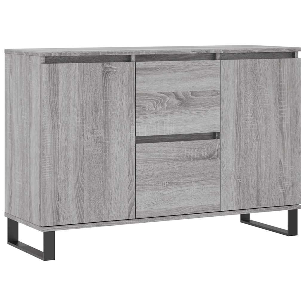 vidaXL Szafka, szary dąb sonoma, 101,5x35x70 cm, materiał drewnopochodny