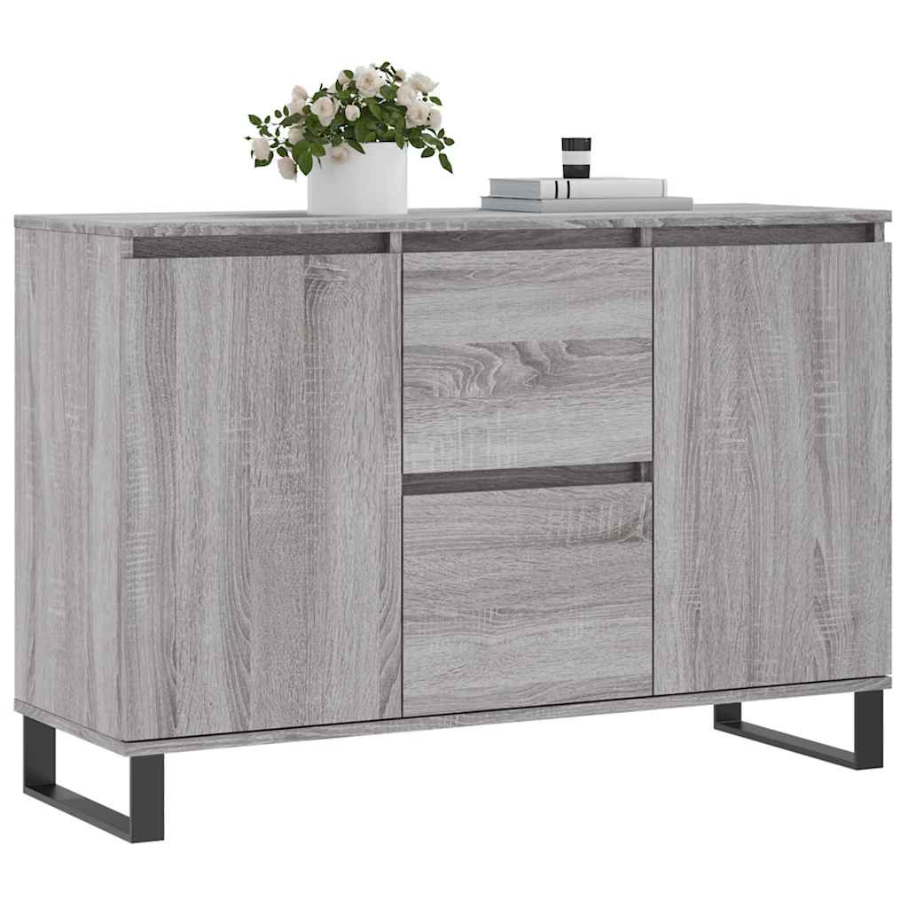 vidaXL Szafka, szary dąb sonoma, 101,5x35x70 cm, materiał drewnopochodny
