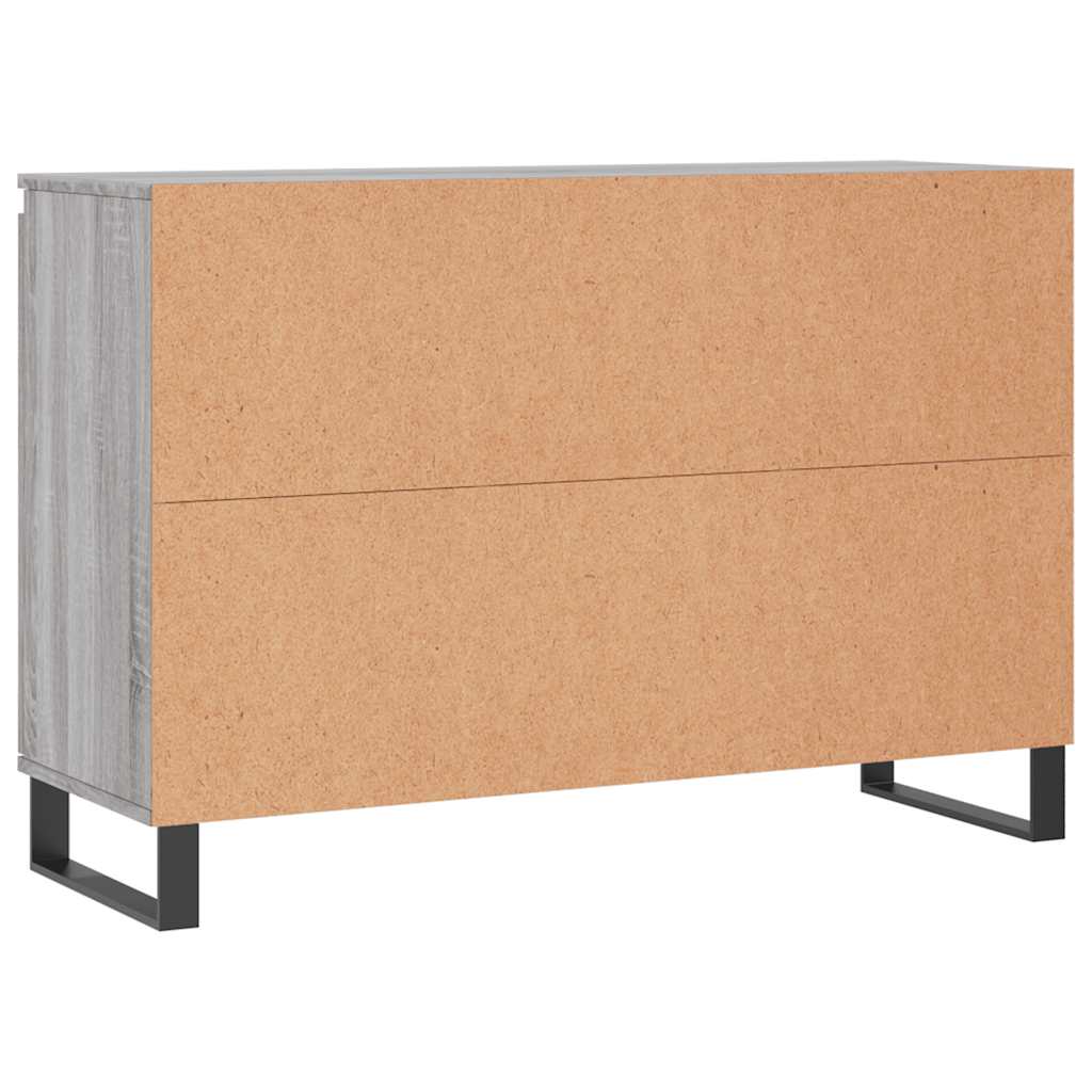 vidaXL Szafka, szary dąb sonoma, 101,5x35x70 cm, materiał drewnopochodny