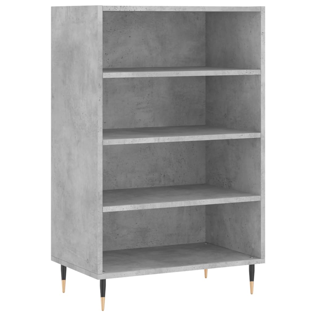 vidaXL Szafka, szarość betonu, 57x35x90 cm, materiał drewnopochodny