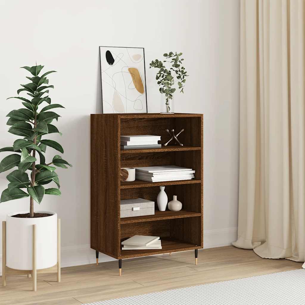 vidaXL Szafka, brązowy dąb, 57x35x90 cm, materiał drewnopochodny
