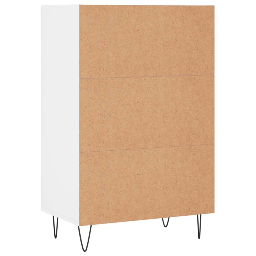 vidaXL Szafka, biała, 57x35x90 cm, materiał drewnopochodny