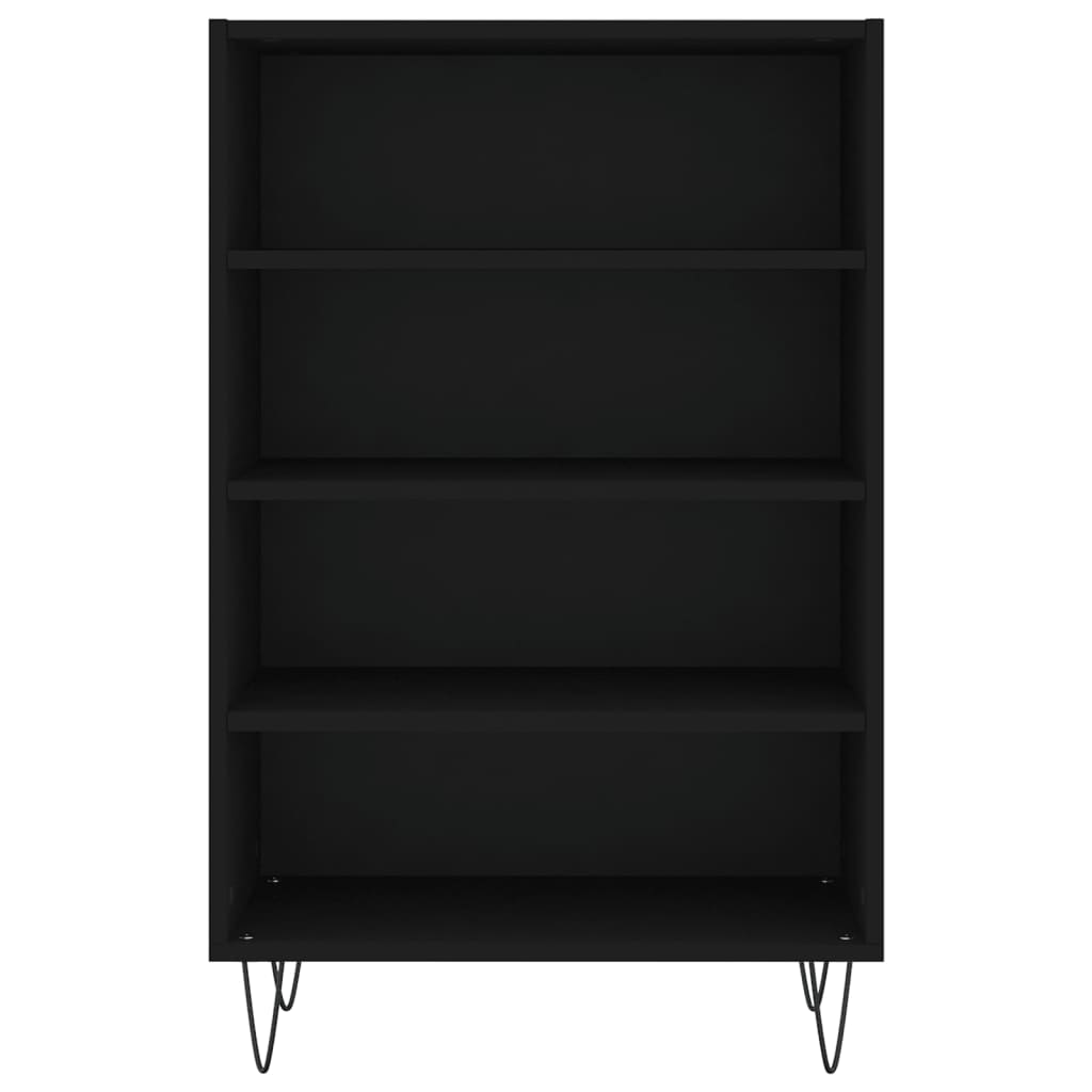 vidaXL Szafka, czarna, 57x35x90 cm, materiał drewnopochodny