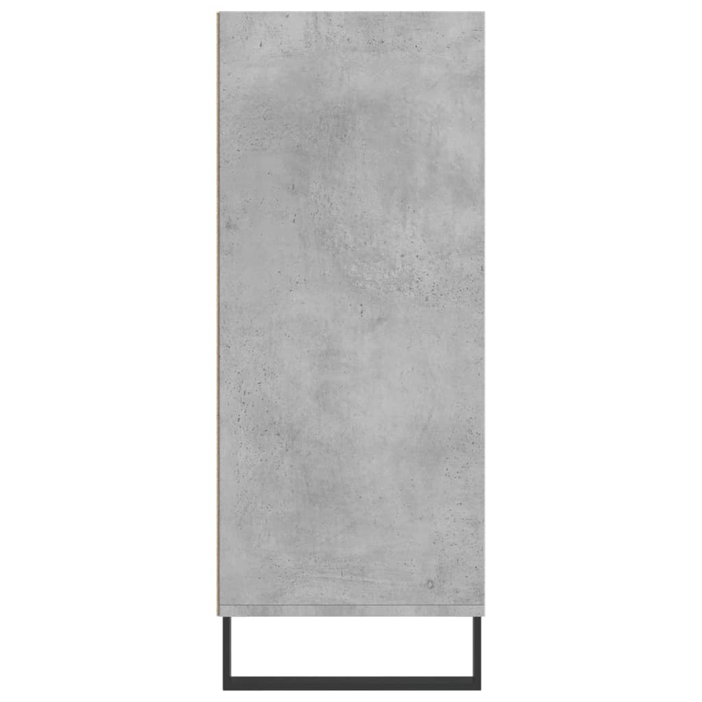 vidaXL Szafka, szarość betonu, 57x35x90 cm, materiał drewnopochodny