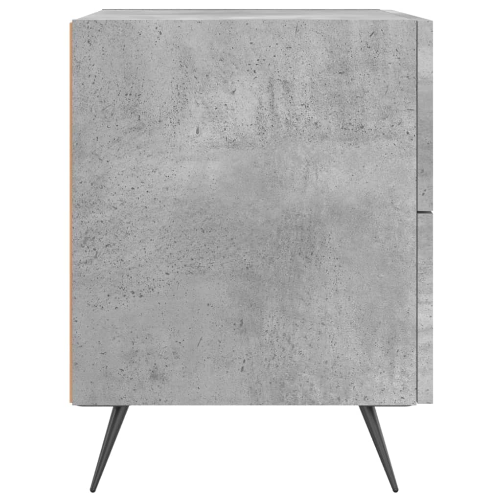 vidaXL Szafka nocna, szarość betonu, 40x35x47,5 cm