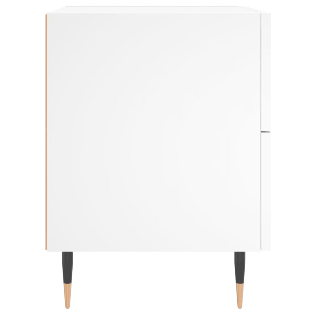 vidaXL Szafka nocna, biała, 40x35x47,5 cm, materiał drewnopochodny