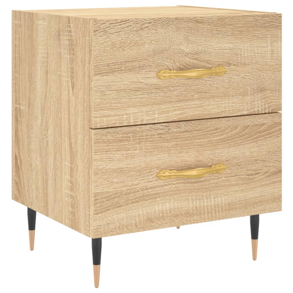 vidaXL Szafka nocna, dąb sonoma, 40x35x47,5 cm materiał drewnopochodny