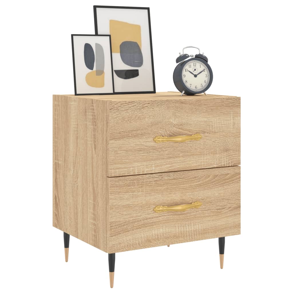vidaXL Szafka nocna, dąb sonoma, 40x35x47,5 cm materiał drewnopochodny