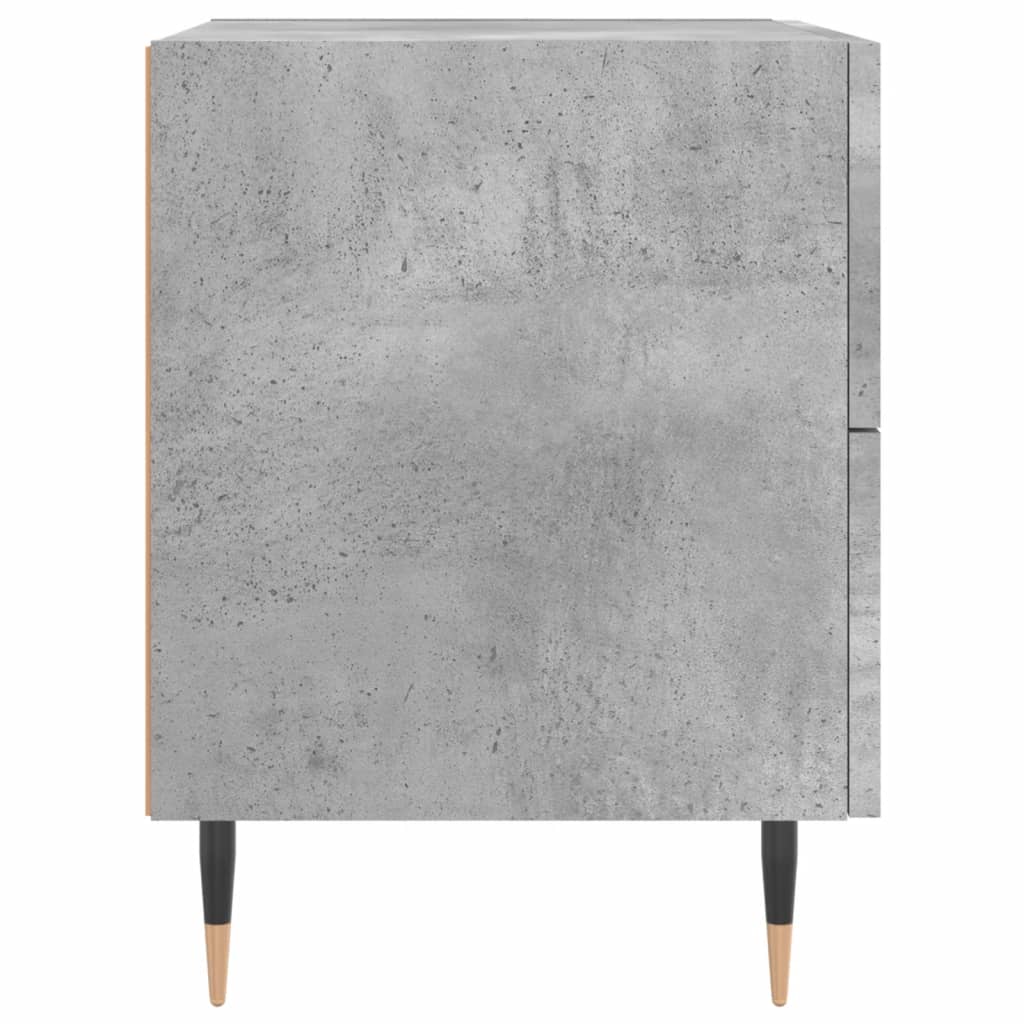 vidaXL Szafka nocna, szarość betonu, 40x35x47,5 cm