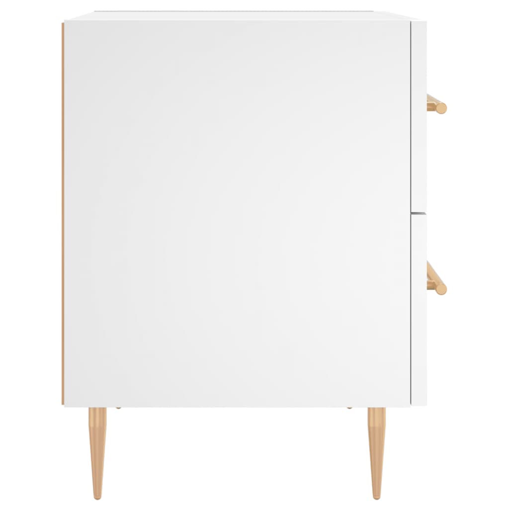 vidaXL Szafka nocna, biała, 40x35x47,5 cm, materiał drewnopochodny