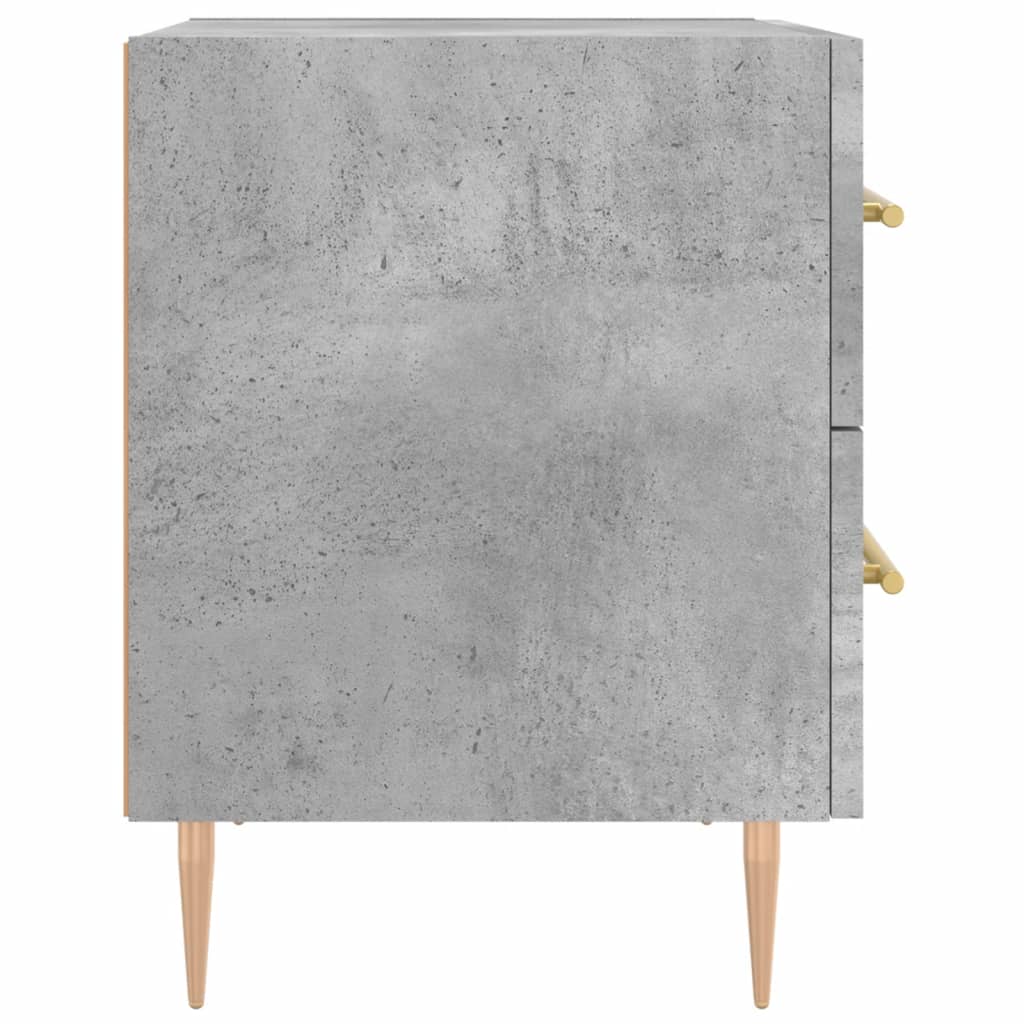 vidaXL Szafka nocna, szarość betonu, 40x35x47,5 cm