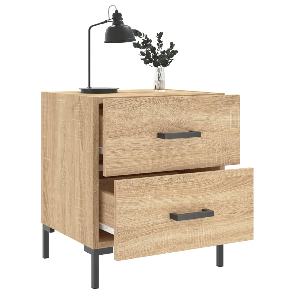 vidaXL Szafka nocna, dąb sonoma, 40x35x47,5 cm materiał drewnopochodny
