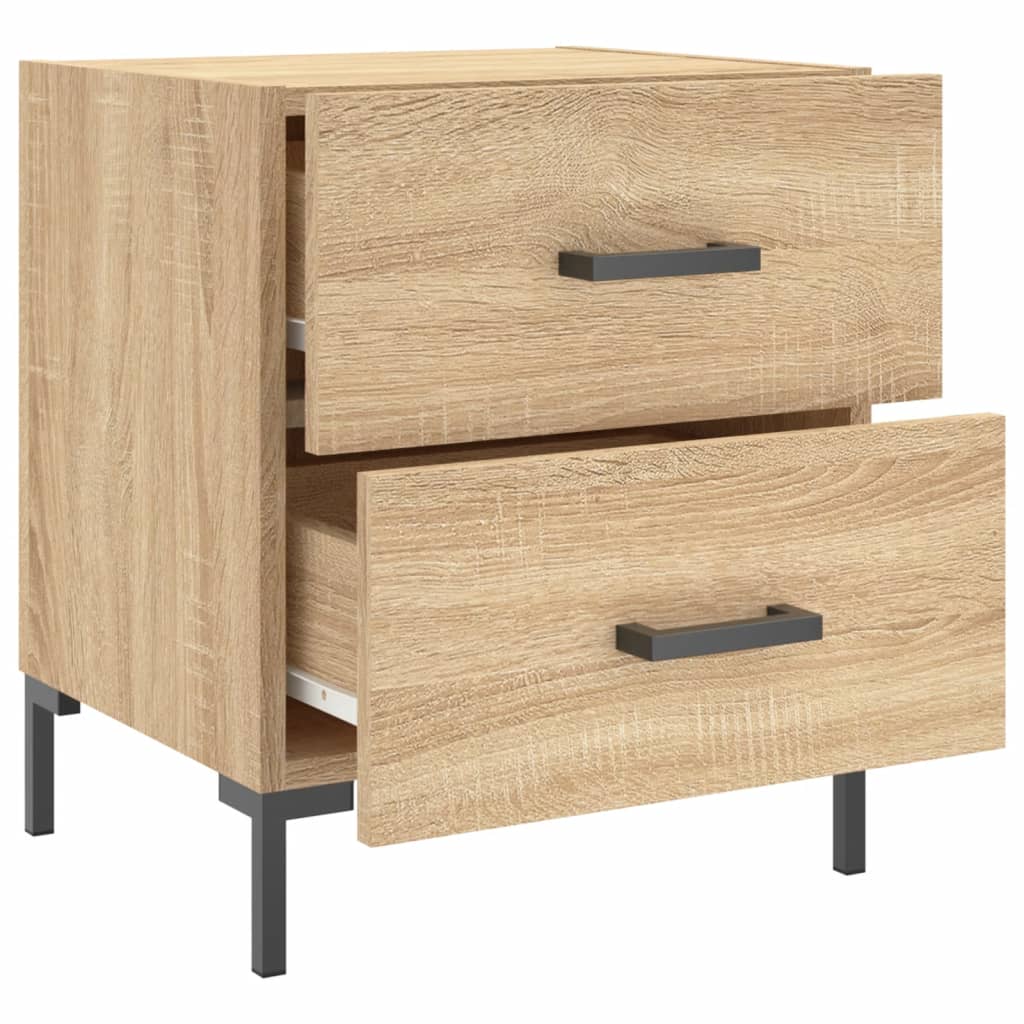vidaXL Szafka nocna, dąb sonoma, 40x35x47,5 cm materiał drewnopochodny