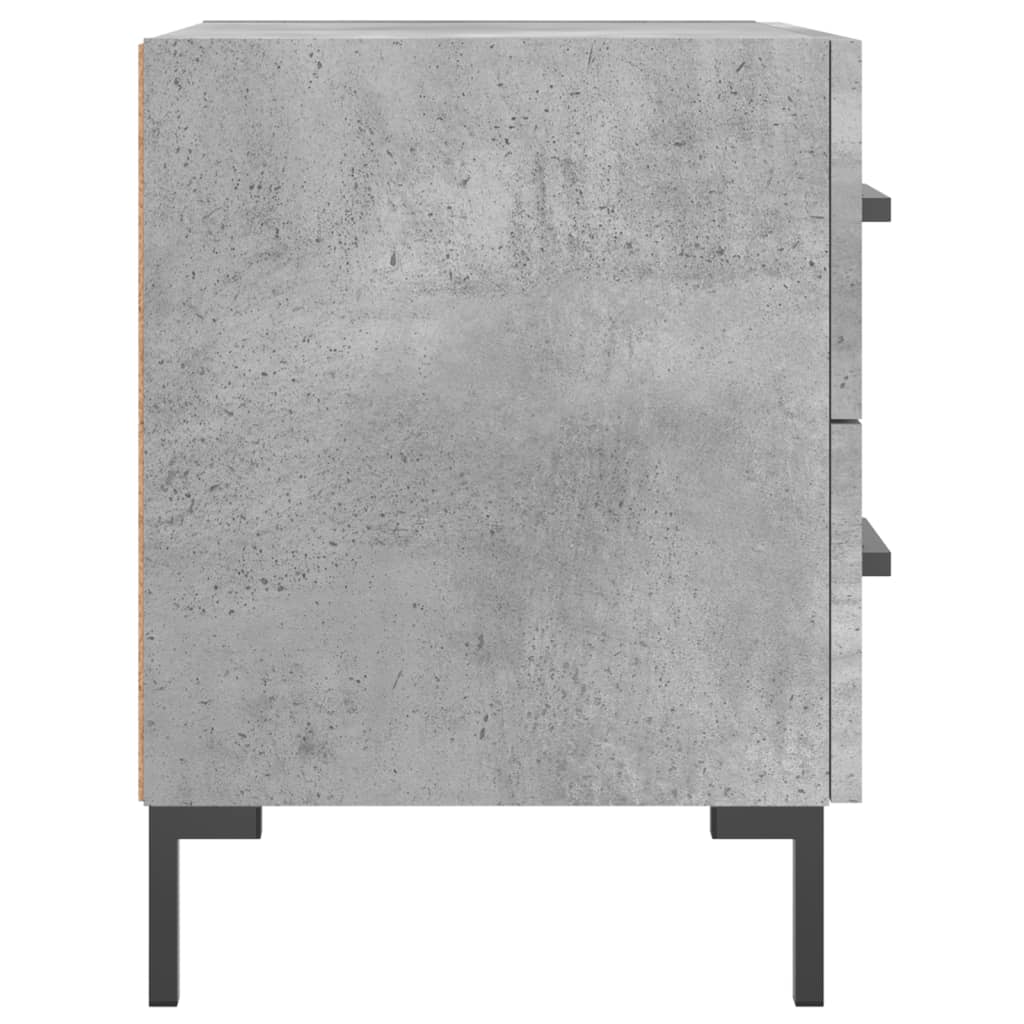 vidaXL Szafka nocna, szarość betonu, 40x35x47,5 cm