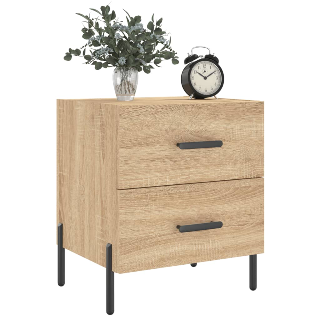 vidaXL Szafka nocna, dąb sonoma, 40x35x47,5 cm materiał drewnopochodny