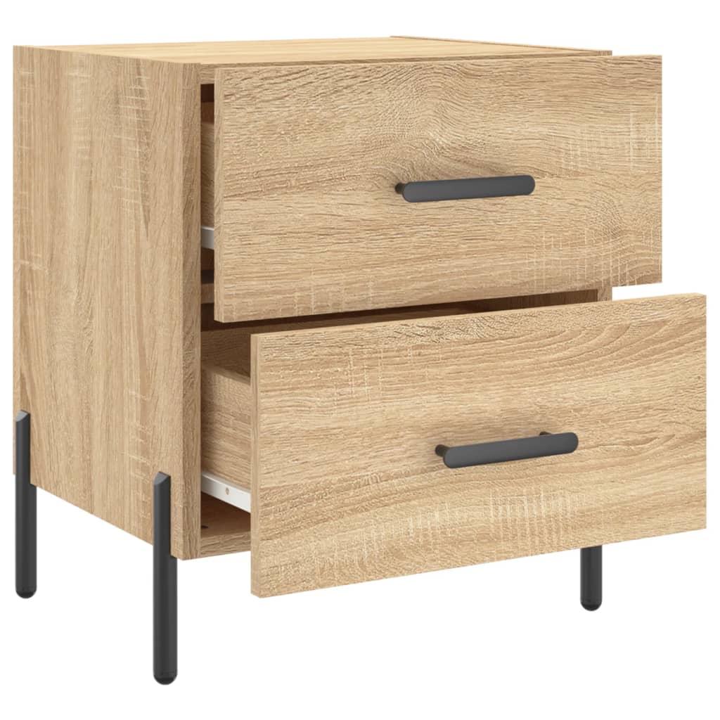 vidaXL Szafka nocna, dąb sonoma, 40x35x47,5 cm materiał drewnopochodny