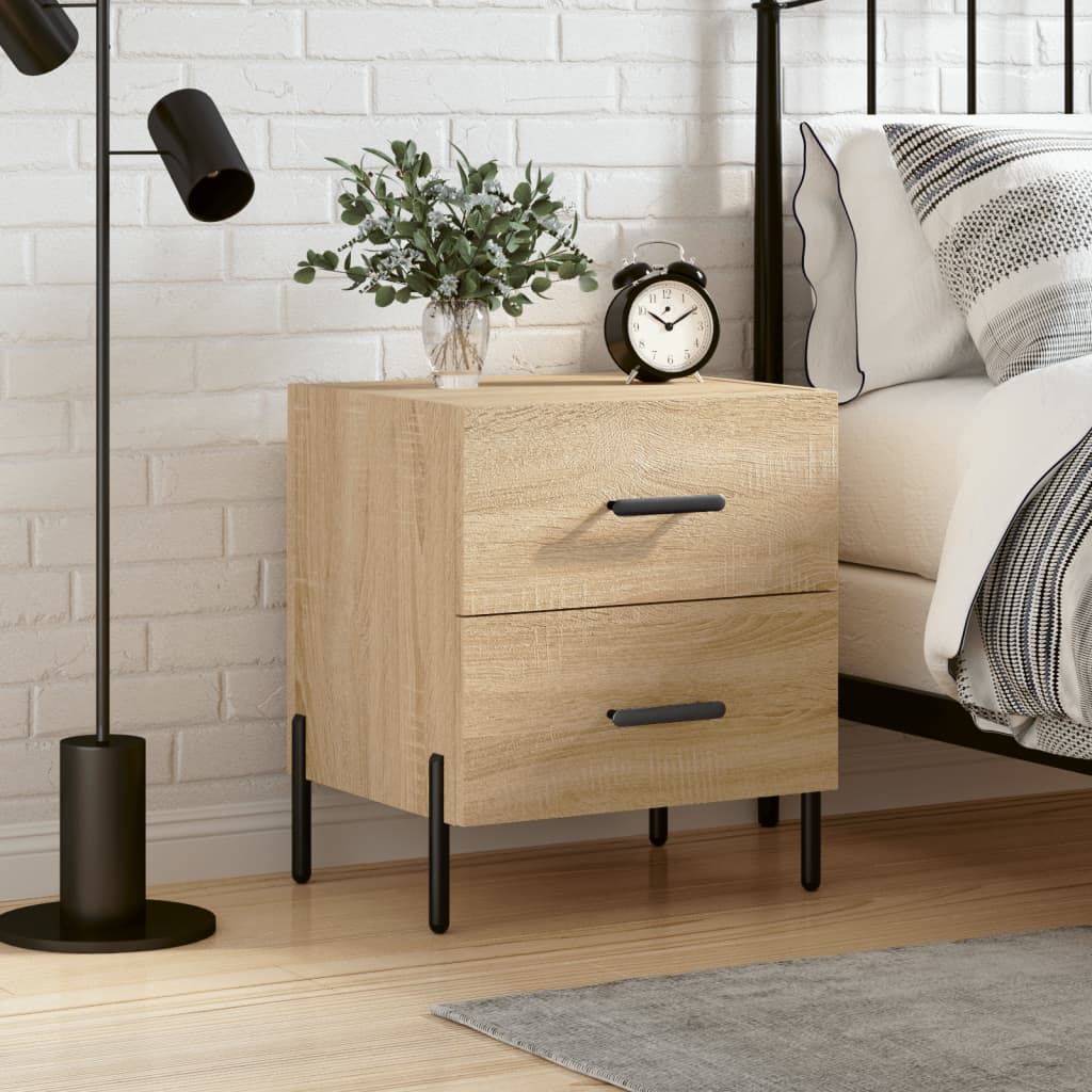 vidaXL Szafka nocna, dąb sonoma, 40x35x47,5 cm materiał drewnopochodny