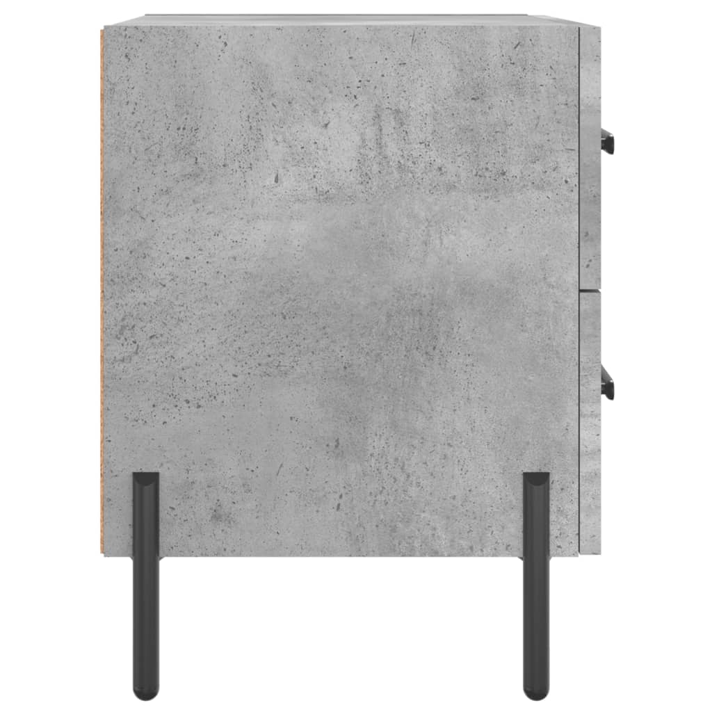 vidaXL Szafka nocna, szarość betonu, 40x35x47,5 cm
