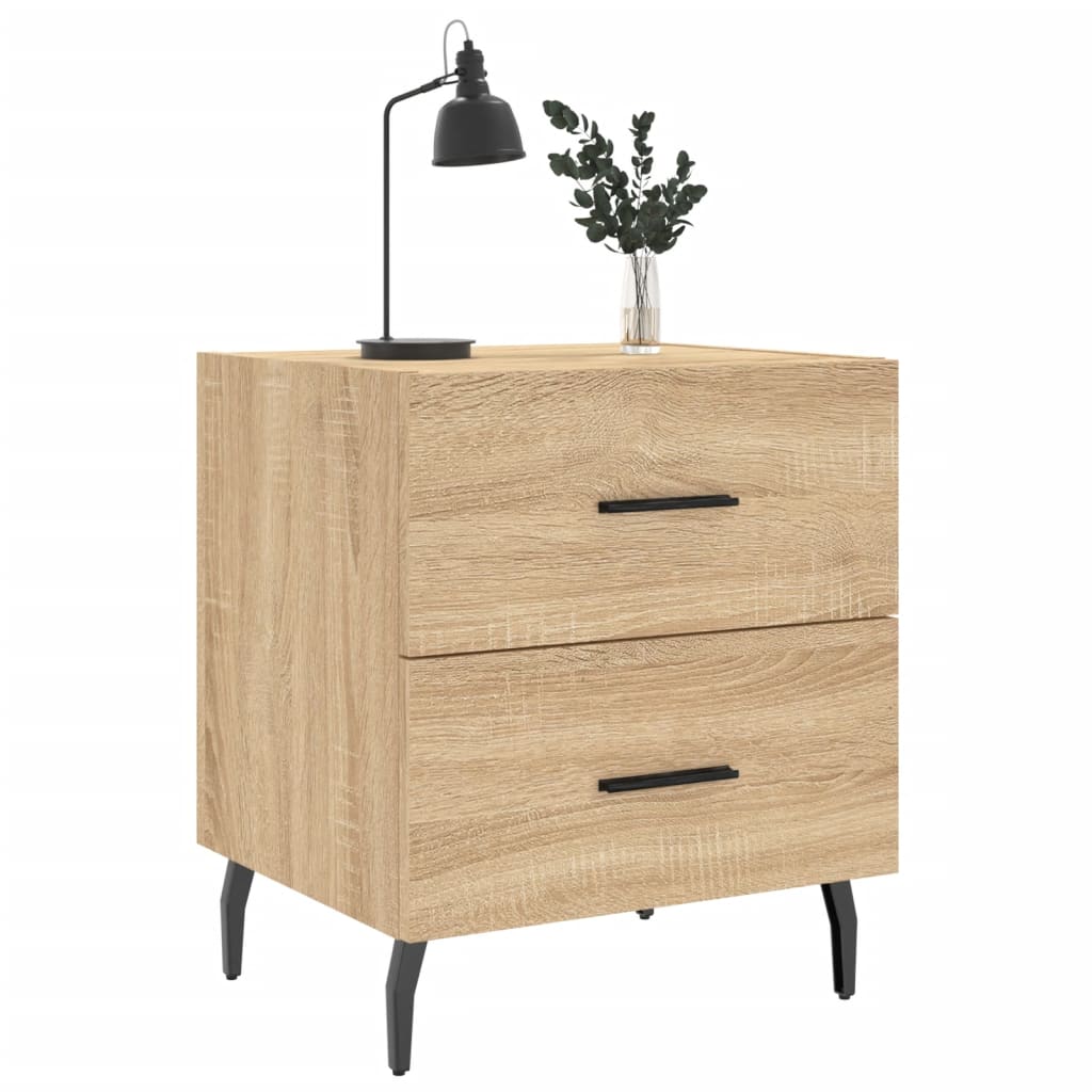 vidaXL Szafka nocna, dąb sonoma, 40x35x47,5 cm materiał drewnopochodny
