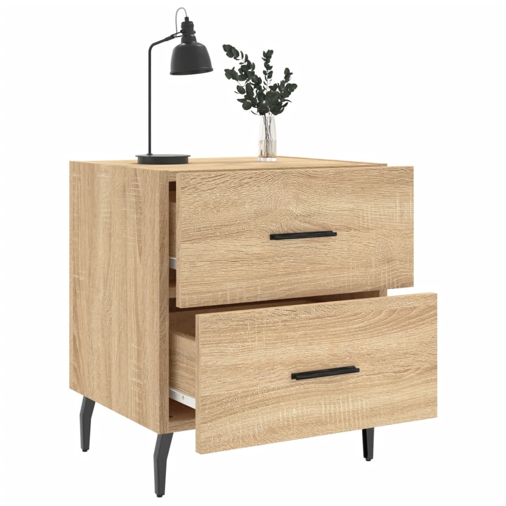 vidaXL Szafka nocna, dąb sonoma, 40x35x47,5 cm materiał drewnopochodny