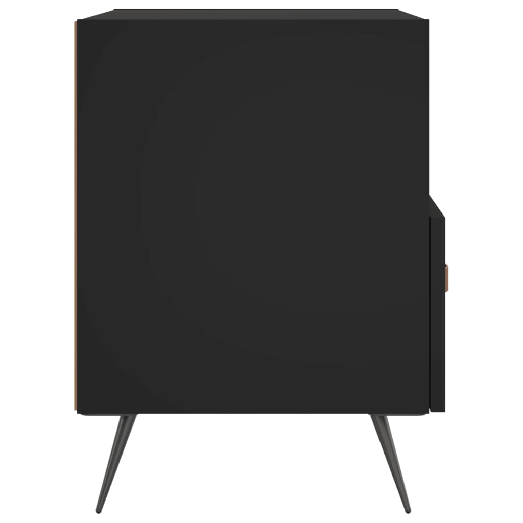 vidaXL Szafki nocne, 2 szt., czarne, 40x35x47,5 cm