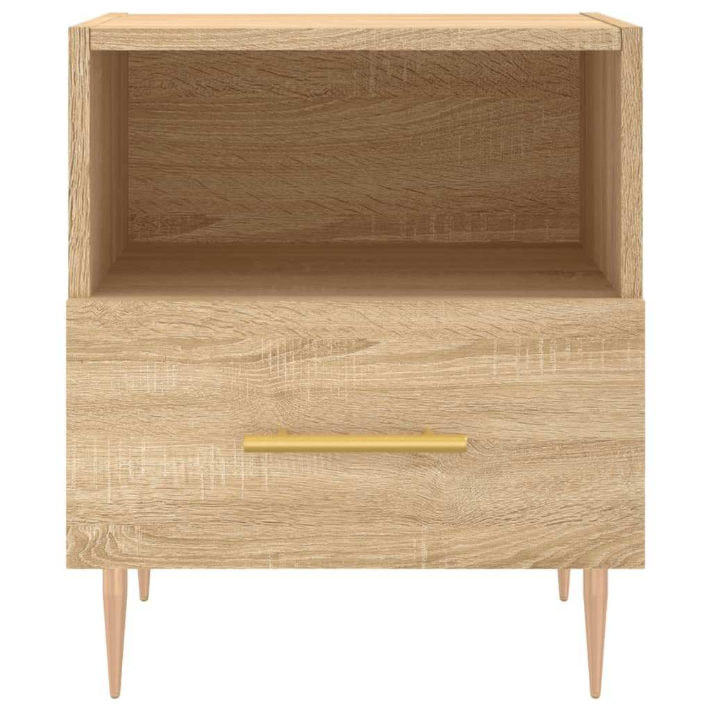 vidaXL Szafka nocna, dąb sonoma, 40x35x47,5 cm materiał drewnopochodny