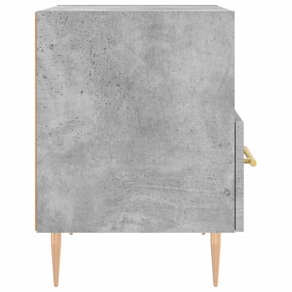 vidaXL Szafka nocna, szarość betonu, 40x35x47,5 cm
