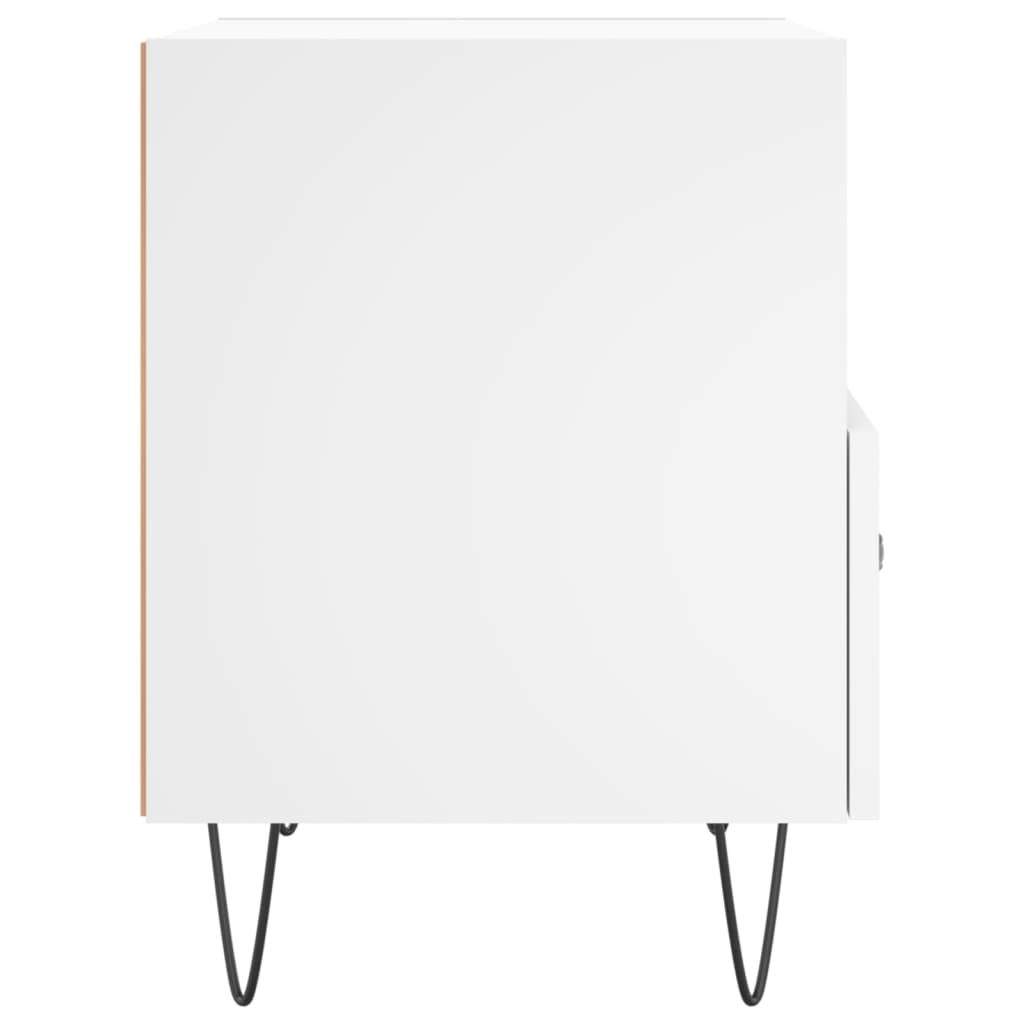 vidaXL Szafka nocna, biała, 40x35x47,5 cm, materiał drewnopochodny